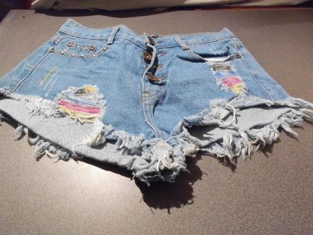 Jeans-Shorts Grösse S, Romue, farbig