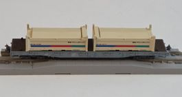 RhB-Rungenwagen Kato Spur N Beladen