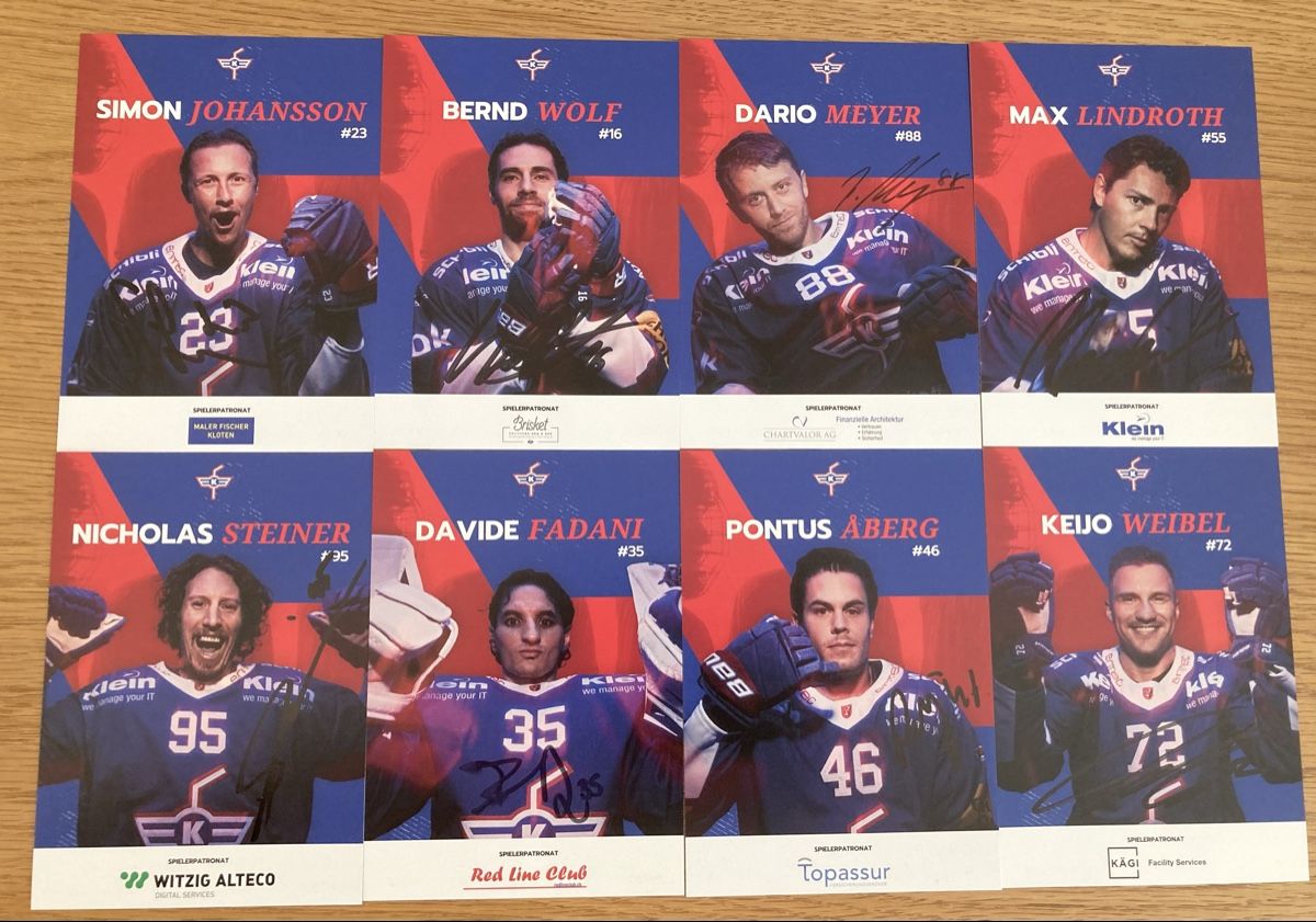 Autografi: Autogrammkarten EHC Kloten  – Nuovo (secondo la descrizione) da Appenzell venduto da Mph2001