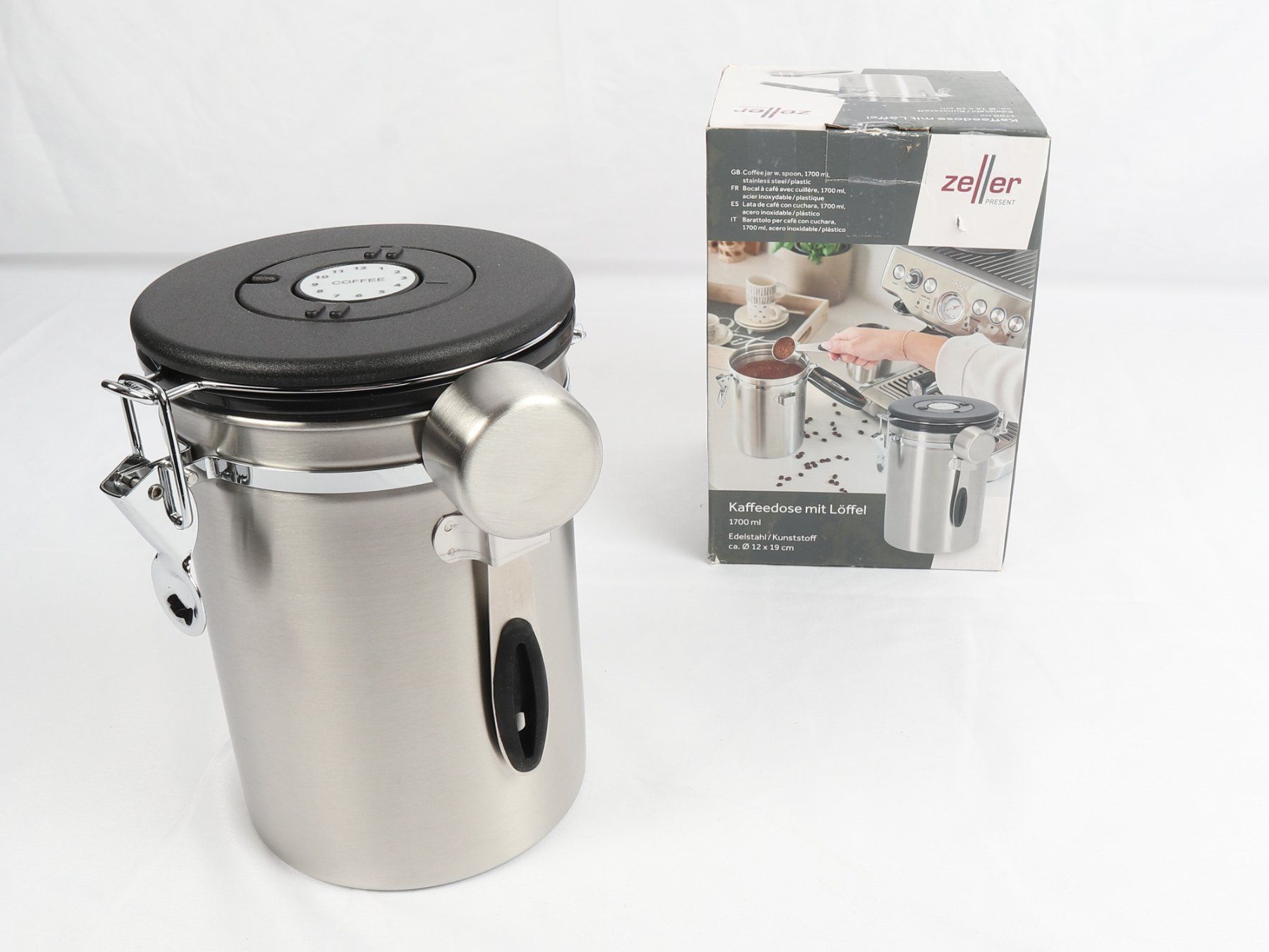 Altro in Decorazioni & Accessori: ZELLER PRRESENT Kaffeedose mit Löffel – Nuovo (secondo la descrizione) da Steinen venduto da Restwert_Steinen 3