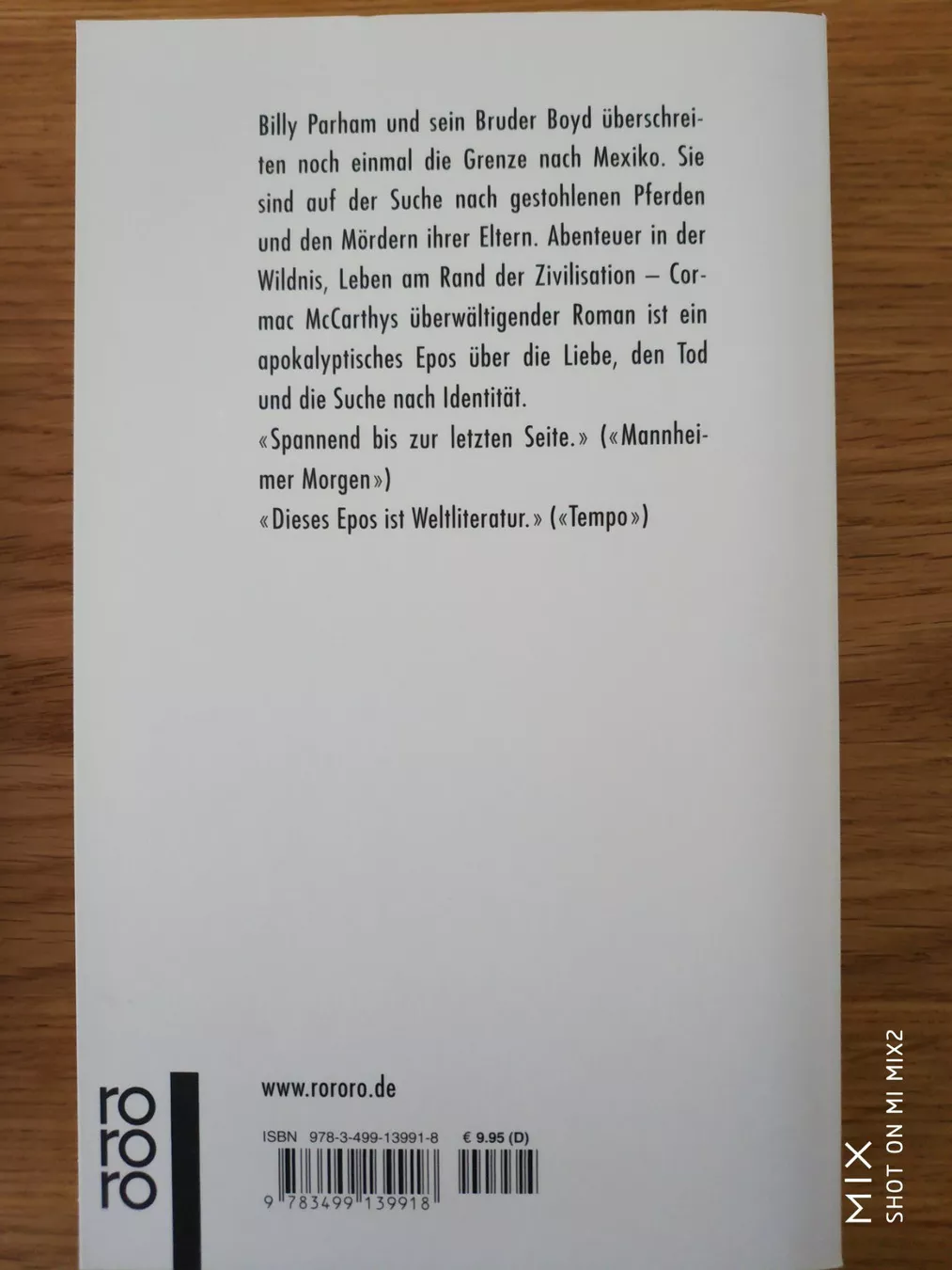 Bücher: 2 x Cormac McCarthy – Gebraucht aus St. Gallen von Ringa72 1