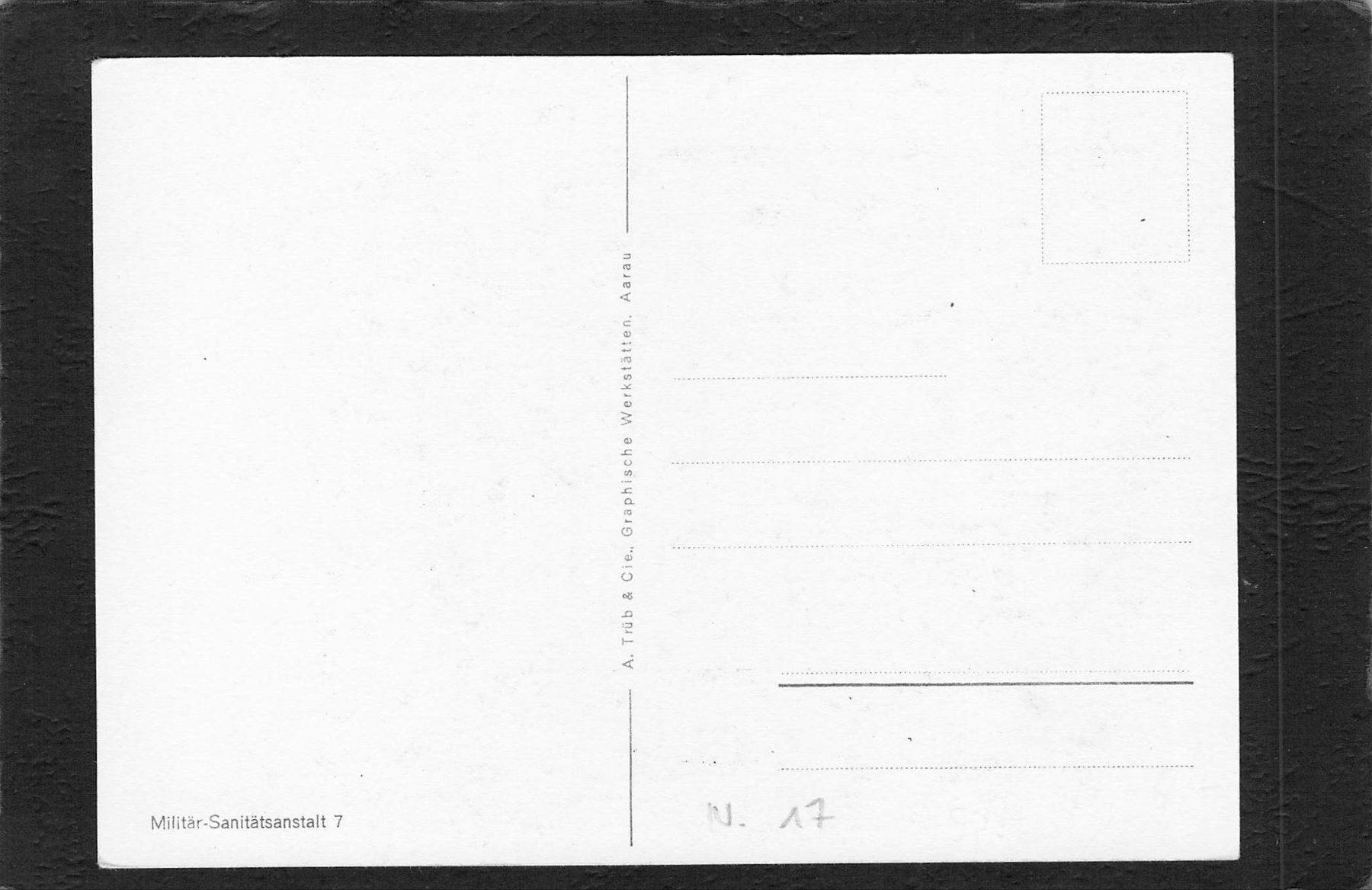 Ansichtskarten: Einheitskarte Nr. 17 , M.S.A. 7 (1940) – Gebraucht aus Reichenburg von ibiza18 1