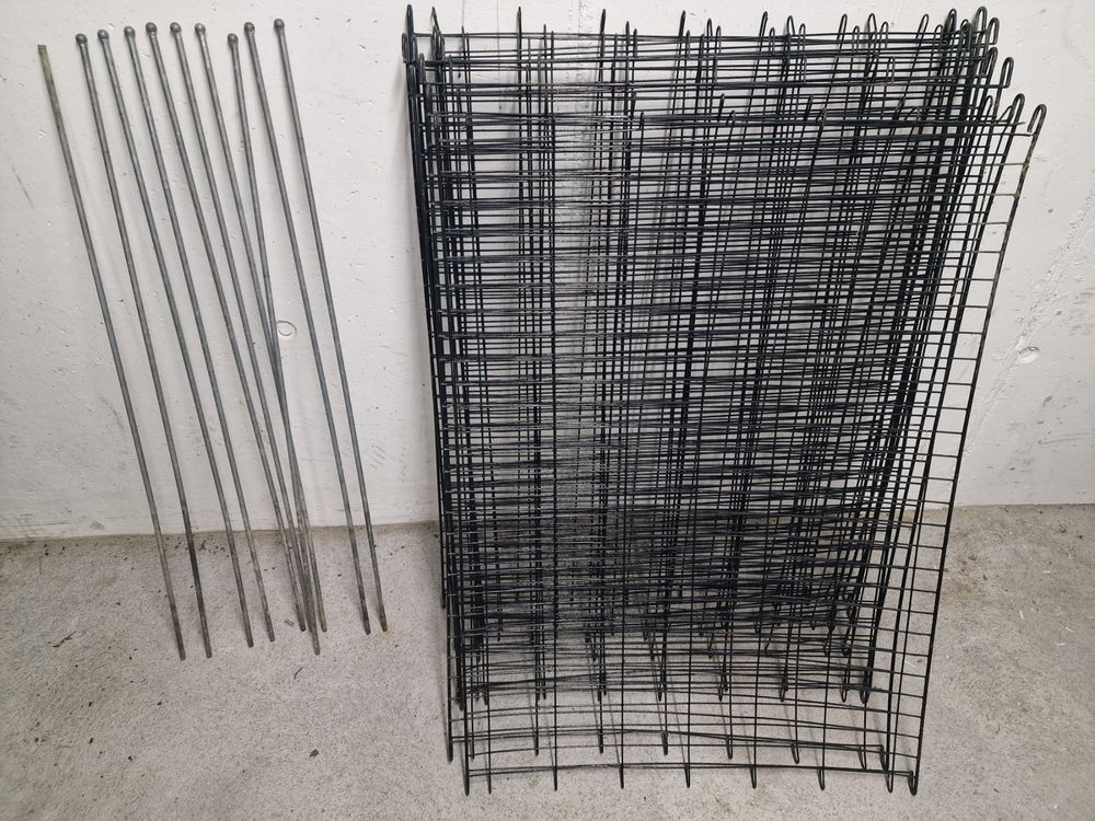 Produktbild von Steckzaun Zaunpfosten 150cm Robuste Metallpfosten 10 Stück Gartenzaun