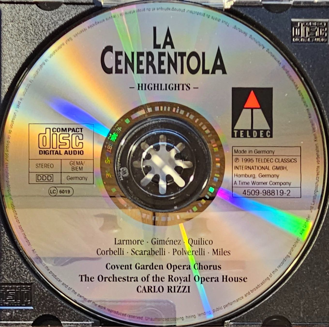 CD: Rossini - La Cenerentola - Highlights – Usato da Wahlen b. Laufen venduto da Cg10 1