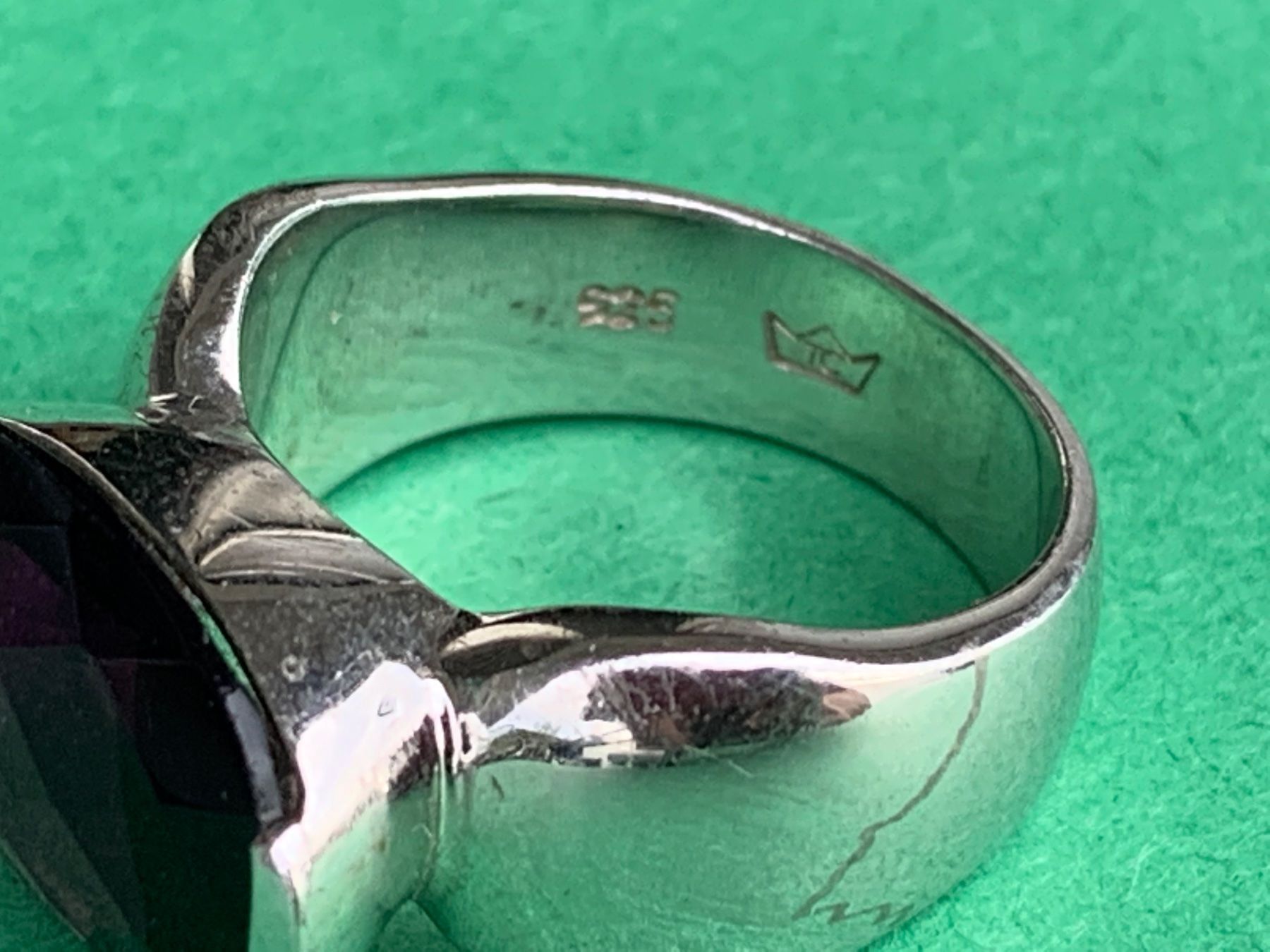 Anelli: Silberring violetter Stein oval (63) – Usato da Dittingen venduto da Bellevista 4
