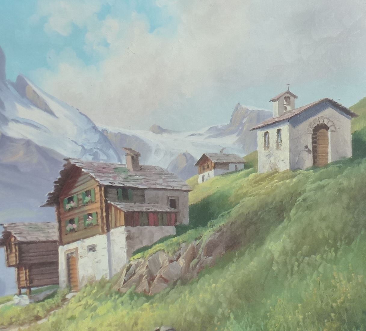 Tableaux: ++ Ölgemälde Matterhorn von E. Ernst – D'occasion à Walkringen par Casablanca777 4
