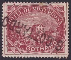 Hotelpost Nr.38, Hotel Mont Prosa St.Gotthard, gestempelt