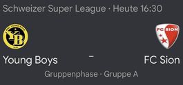 2 Sitzplatz Tickets C6 YB - Sion