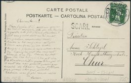 GR Scarl - Stabstempel - Schuls - Karte
