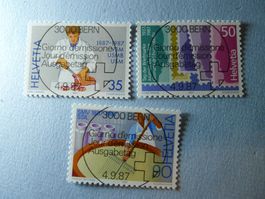 1987 Sonderpostmarken 750-752 ET Voll
