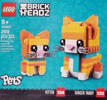LEGO BRICKHEADZ: Ginger Tabby Cat 40480