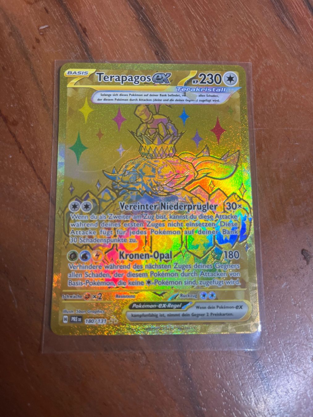 Pokémon Sammelbilder & Trading cards: Pokemon Terapagos ex  Gold (DE) – Neu (gemäss Beschreibung) aus Winterthur von saloun