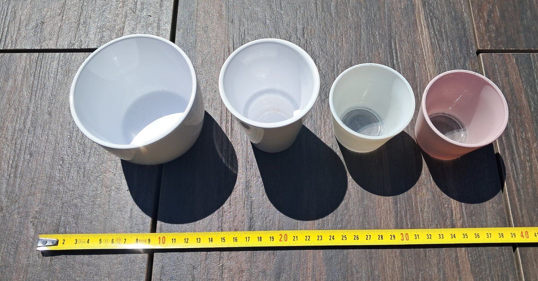 Blumentöpfe: Kleine Übertöpfe 4er Set – Gebraucht aus Wallisellen von Camcha