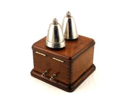 Sonnette double telephone Antike Telefonglocke Doppelklingel