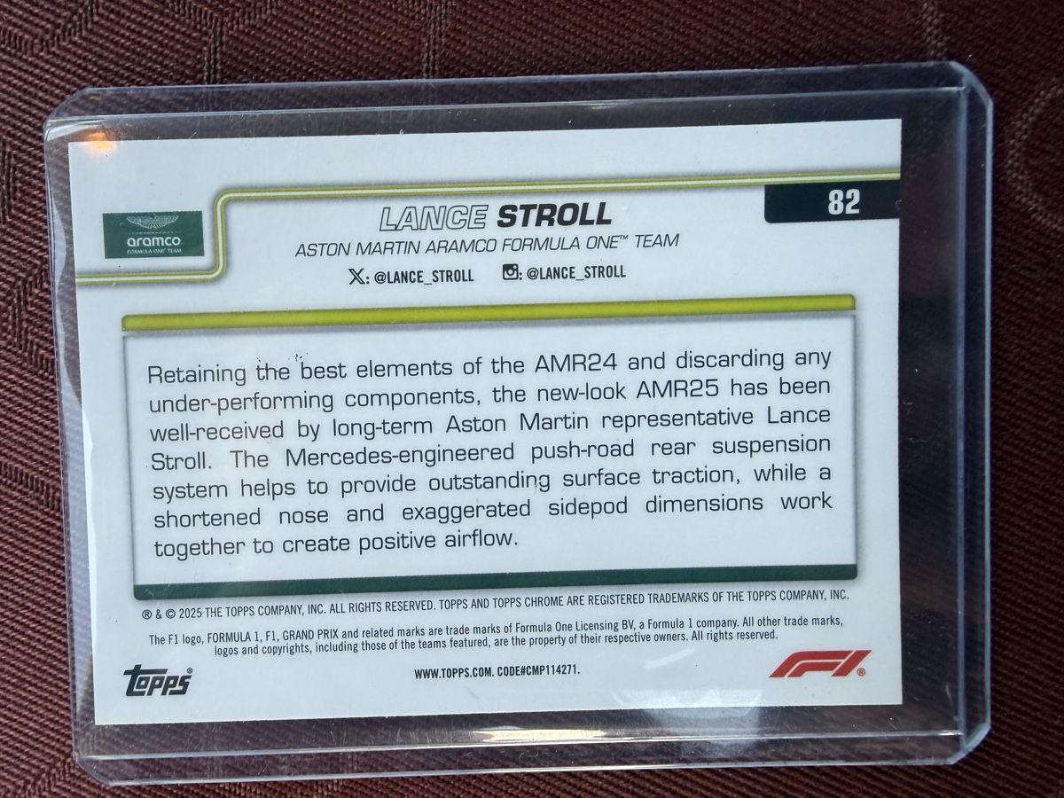 Topps Cartes à collectionner: Lance Stroll /150 Formel 1 Chrome Insert – Neuf (Voir description) à Uznach par DaniRodrigues7 1