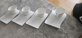Villeroy&Boch Tassen-Set, 4 Stk, weiss, neu