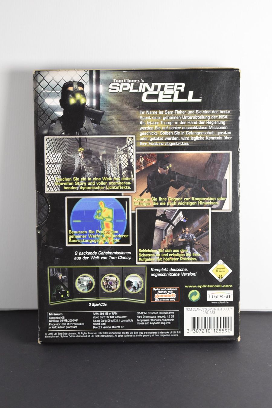Jeux: Tom Clancy’s Splinter Cell (PC CD-ROM) Big Box Deutsch – D'occasion à Azmoos par greenstone13 1