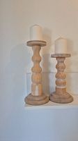 Holzständer für Kerzen 2x