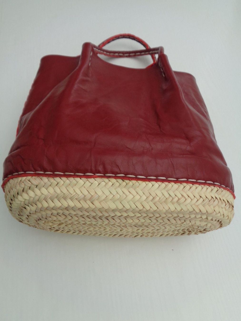 Taschen für Damen: Freizeit-Tasche mit geflochtenem Boden – Gebraucht aus Chur von omonia 3