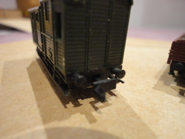 Trix Modellini di ferrovie: Minitrix 3 Güterwagen der DB in Spur N – Usato da Wittenwil venduto da trixmartin 5