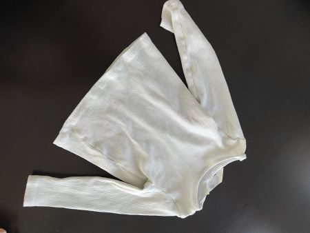 Weisses Langarmshirt Gr. 92, Top Zustand!