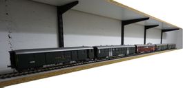 5 x Lemaco Spur 0 Prestige Models SBB Leichtstahlwagen.