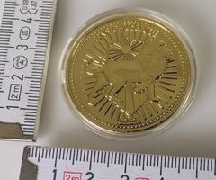 Goldene John Wick Münze