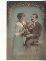 Kitschkarte In Liebe vereint 1922
