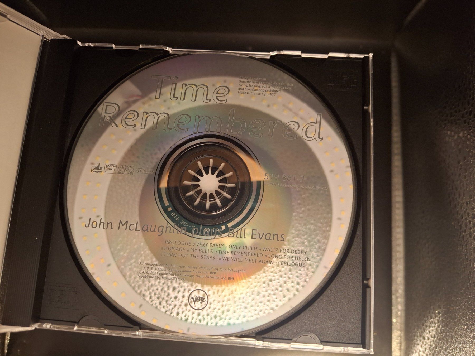 CD: John McLaughlin – Time Remembered – Usato da St.Gallen venduto da jalamusic 2