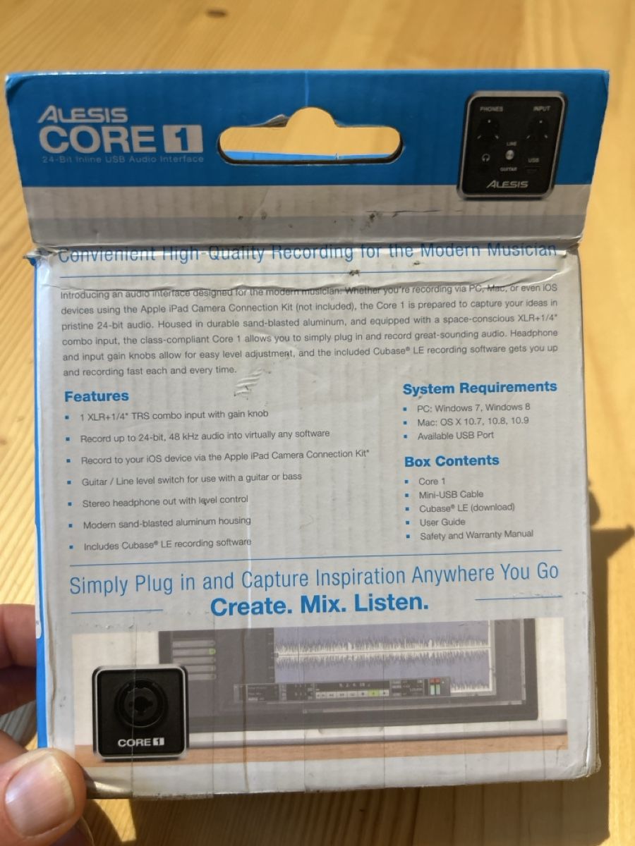 Konverter: Alesis Core 1 Interface – Gebraucht aus Gondiswil von Greybear 1