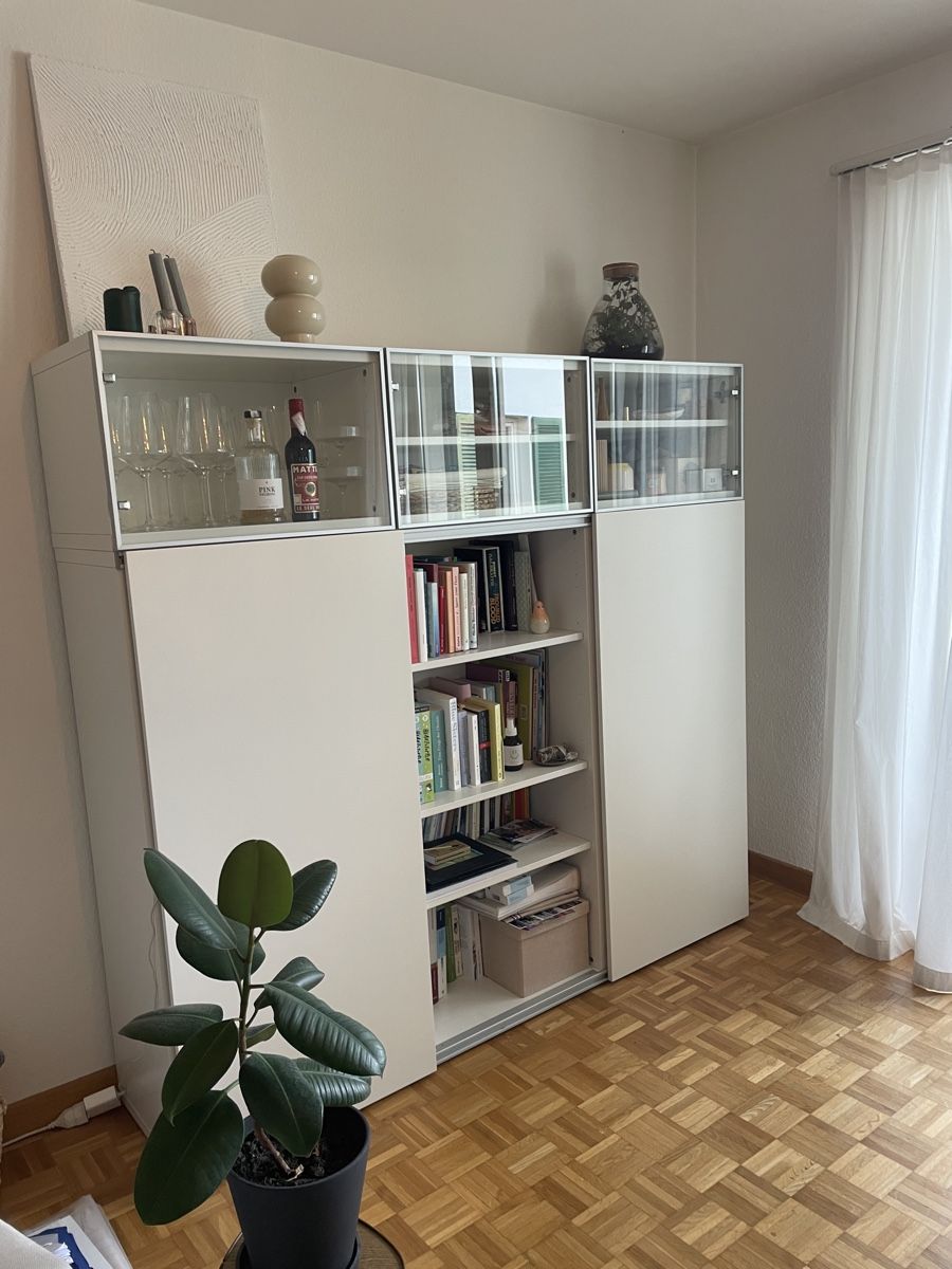 Regal mit Schiebetüren von Ikea (Gebraucht) in Zug für CHF 100 – nur Abholung auf Ricardo kaufen