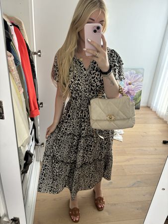 Apart Kleid Sommer-Look Leo-Print Gr. 36/38 NEUWERTIG56