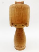 Grosse Kokeshi Sosaku Puppe Doll Holz Japan Modern H 33cm