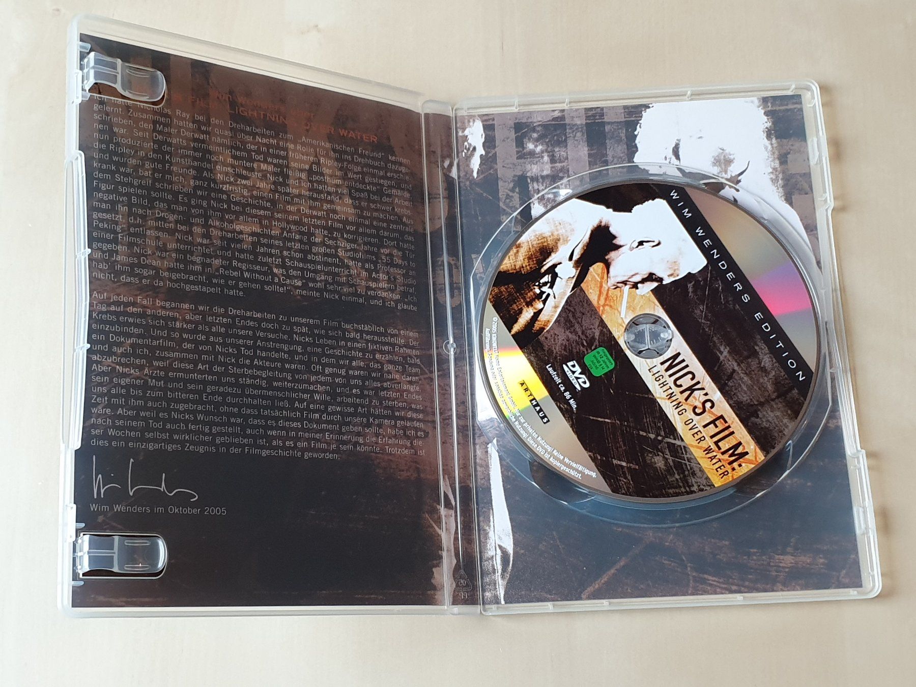 Tutti i DVDs: Nicks Film: Lighting over Water – Usato da Stansstad venduto da collectorsshop 2