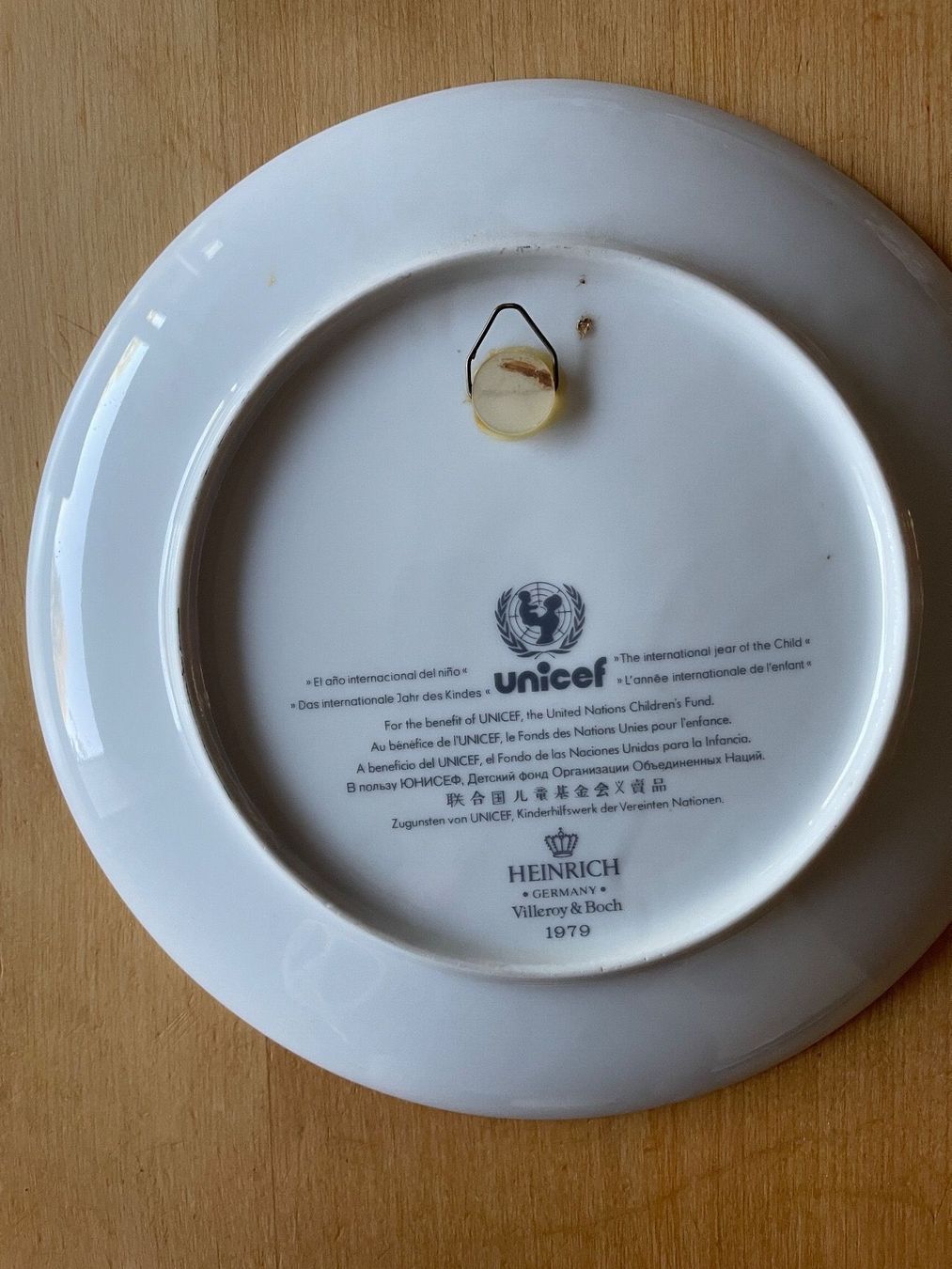 Villeroy & Boch Assiettes: UNICEF Teller 1979 – D'occasion à Basel par Cynthiasanchez 1