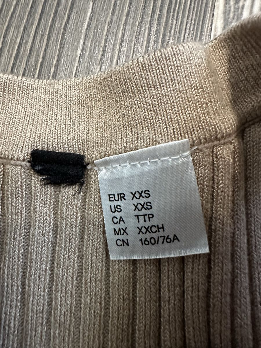 H&M Top: Top braun/beige Gr. XXS – Usato da Schaanwald venduto da ael248 1