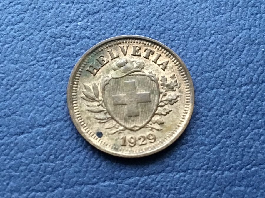 Tutti le monete: 1 Rappen 1929 VZ – Usato da St. Margrethen SG venduto da alfapeugeot10