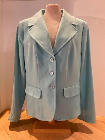 Türkiser ESCADA Kaschmir Blazer Gr. 44 Made in Italy