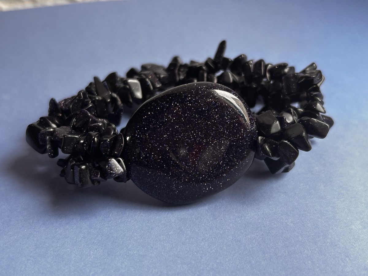 Armbänder & -reifen: Blauer Sandstein Armband UNIVERSUM – Gebraucht aus Laufen von belleskulptur 2
