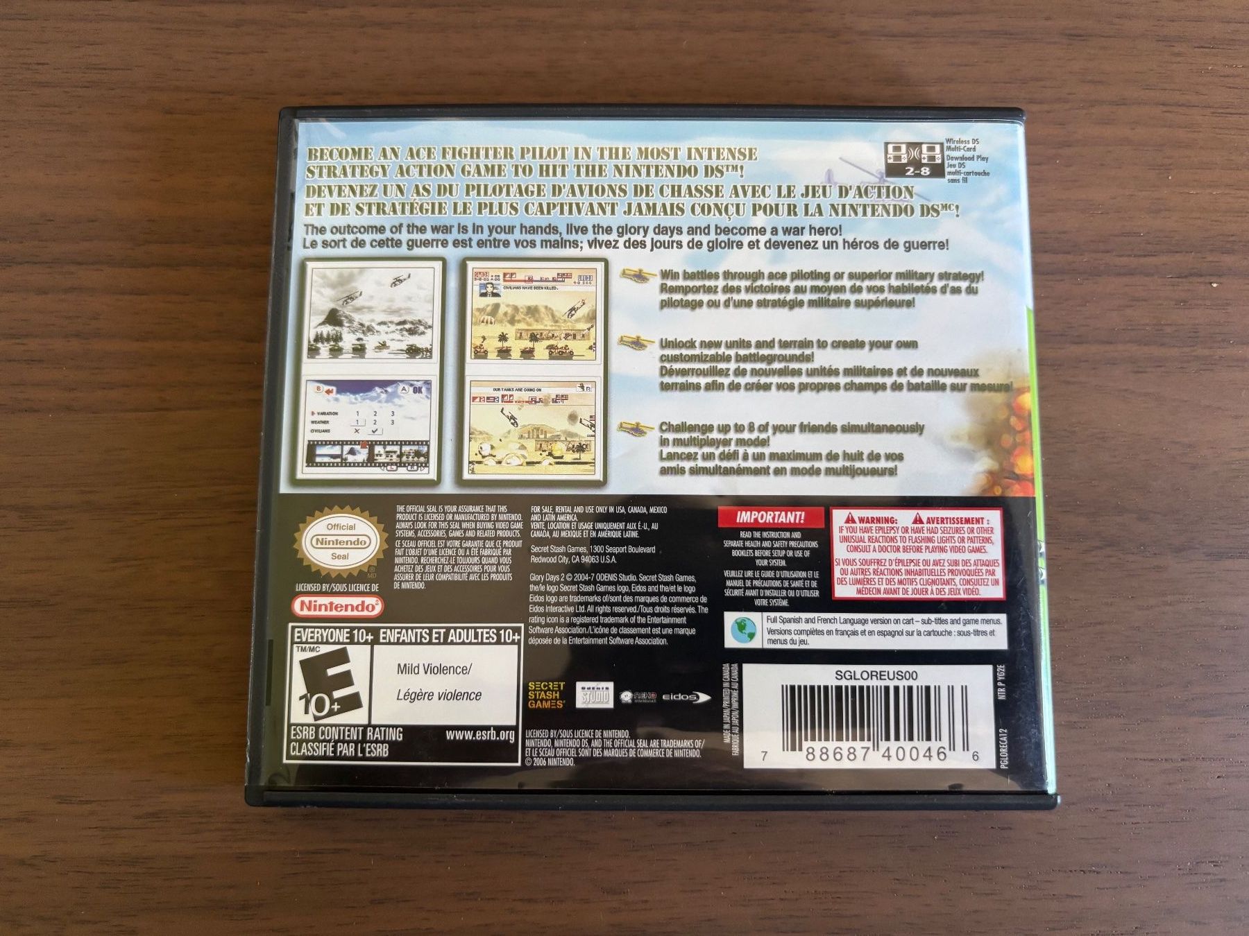 Nintendo Giochi: Glory Days 2 [DS][US] – Usato da Killwangen venduto da Ryusens 1