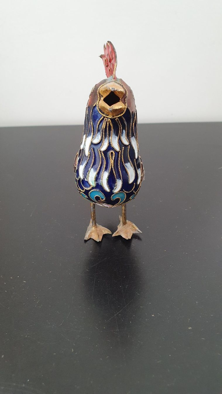 Figuren: Cloisonné Hahn / Güggel / Rooster – Gebraucht aus Glattfelden von sessa123 3