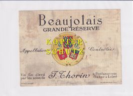 Etikette - Beaujolais Grande Réserve /bd