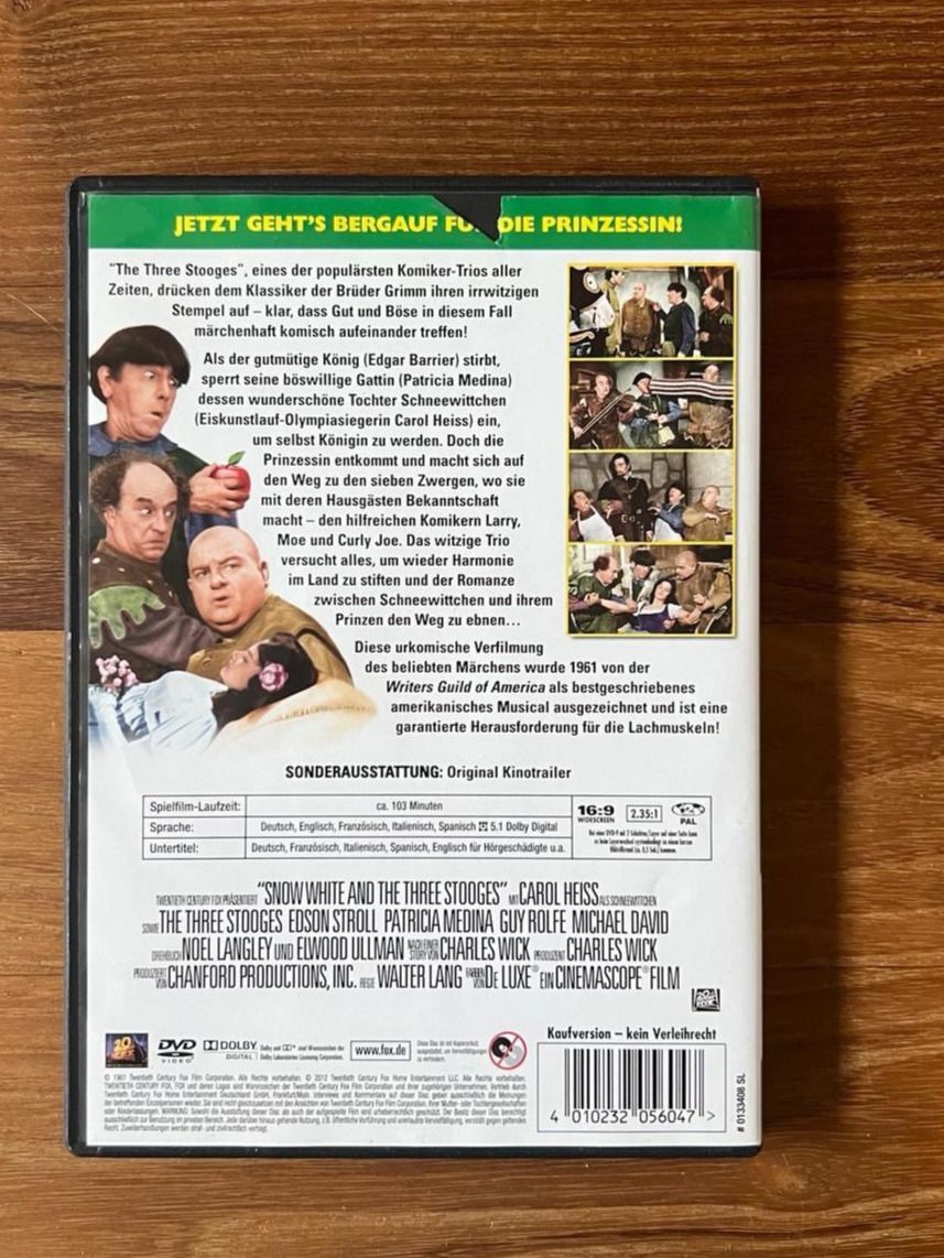 Tutti i DVDs: DVD Schneewitchen & the three Stooges – Usato da Erlinsbach venduto da Michel2006 2