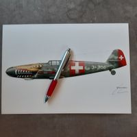 Schweizer Fliegertruppen ME-109 Print