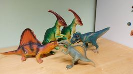 5 Spielzeug Dinosaurier gebraucht