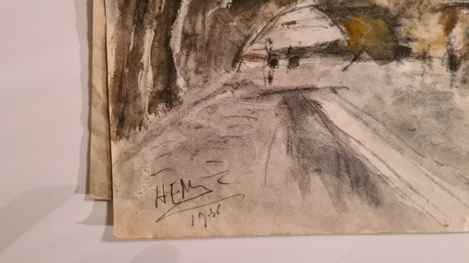 Dipinti: Herbert Meyer 1882-1960 Orig. Aqu. Paris – Usato da Emmenbrücke venduto da Kunstankaufverkauf9 2