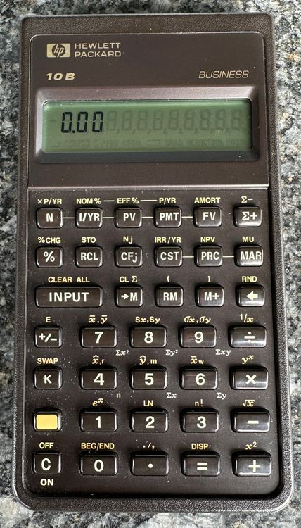 HP 10-B Business Calculator USA 1987 Taschenrechner | Kaufen Auf Ricardo