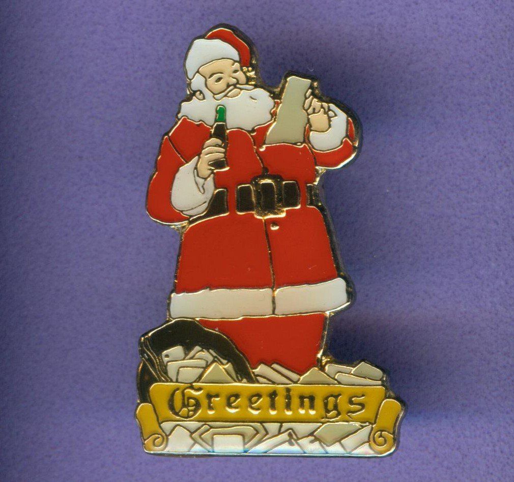 Coca-Cola Placchette & Badge: Coca Cola  SANTA CLAUS – Usato da Winterthur venduto da Sammleroase