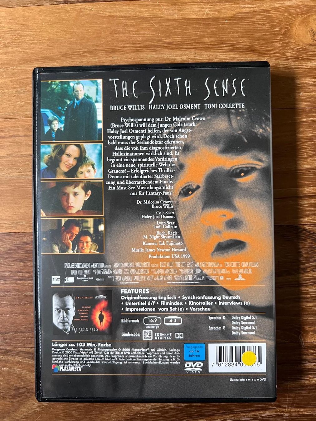Alle DVDs: DVD The Sixth Sense – Gebraucht aus Erlinsbach von Michel2006 2