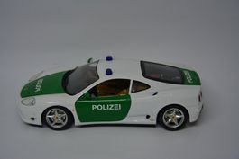 Ferrari 360 Modena 1999 , Umbau Polizei DE , Bburago ,1:18